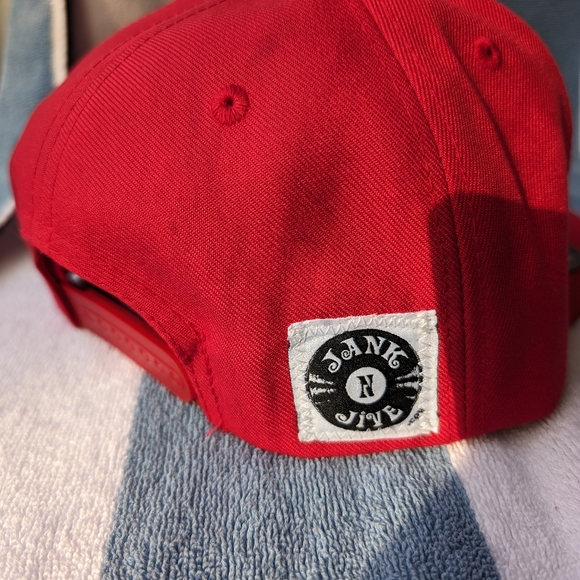 Snoopy Hat, Charlie Brown Snoopy hat, red Snoopy Vintage flatbrim DECKY snapback - Picture 4 of 6